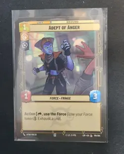 Adept of Anger 178/264 Star Wars Unlimited TCG Card LOF Near Mint NM - Image 1