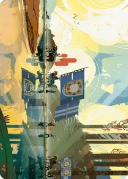 Knightly Valor Art Card [Wilds of Eldraine Art Series] Lightly Played - Image 1