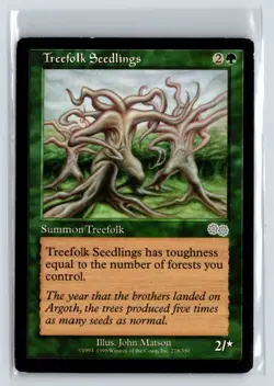 (2X) Treefolk Seedlings Urza's Saga Uncommon - MTG Magic the Gathering Card - Image 1