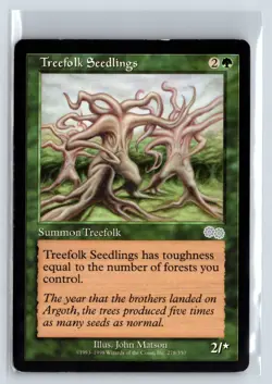 (2X) Treefolk Seedlings Urza's Saga Uncommon - MTG Magic the Gathering Card - Image 3