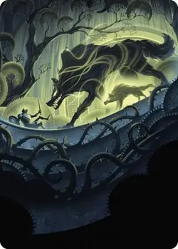 Unnatural Growth Art Card [Wilds of Eldraine Art Series] Lightly Played - Image 1