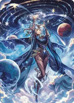 Omniscience Anime Art Card [Wilds of Eldraine Art Series] Lightly Played - Image 1