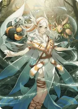 Greater Auramancy Anime Art Card [Wilds of Eldraine Art Series] Lightly Played - Image 1