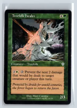 (2X) Treefolk Healer Invasion Uncommon - MTG Magic the Gathering Card - Image 1