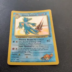 Pokemon TCG Misty's Golduck Gym Challenge 12/132 Unlimited Holo Rare Card NM - Image 1