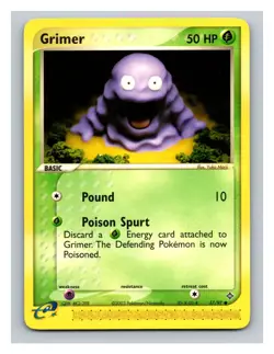 Grimer #57/97 Dragon Pokemon Trading Card TCG Nintendo 2003 - Image 1