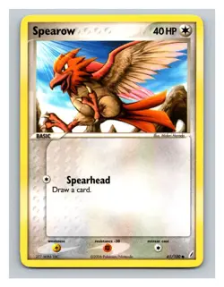 Spearow #61/100 Crystal Guardians Pokemon Trading Card TCG Nintendo 2006 - Image 1