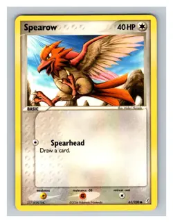 Spearow #61/100 Crystal Guardians Pokemon Trading Card TCG Nintendo 2006 - Image 1