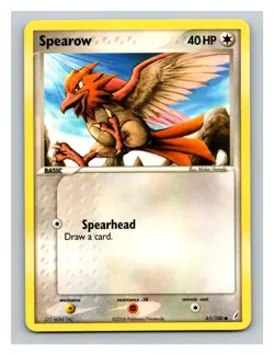 Spearow #61/100 Crystal Guardians Pokemon Trading Card TCG Nintendo 2006 - Image 1