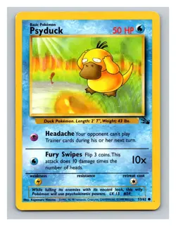 Psyduck #53/62 Fossil Pokemon Trading Card TCG WOTC1999 - Image 1