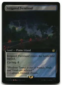 MTG Irrigated Farmland (Extended Art) (Surge Foil) R Universes Beyond: Doctor Wh - Image 1
