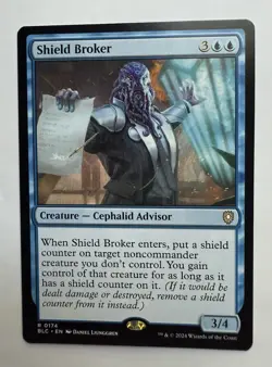 1x MTG - Shield Broker (0174) - Bloomburrow Commander - BLC - NM - Image 1