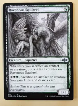RAVENOUS SQUIRREL SHOWCASE-MTG-MODERN HORIZONS 2-UNCOMMON#375 - Image 1