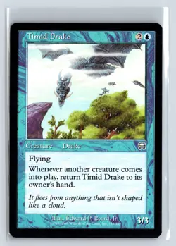 (2X) Timid Drake - Mercadian Masques - MTG Magic the Gathering Card - Image 1