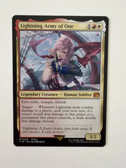 Lightning, Army Of One (Regular) Final Fantasy MTG Near Mint - Image 1