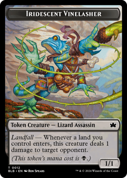 Iridescent Vinelasher Token - 12 - Bloomburrow- Near Mint - MTG - Image 1