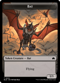 Bat Token - 10 - Bloomburrow- Near Mint - MTG - Image 1