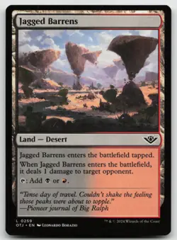 MTG Jagged Barrens L Outlaws of Thunder Junction 259 LP - Image 1