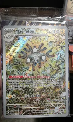 Magneton 159 Pokemon Center Stamped Black Star Promo Surging Sparks Sealed Pack - Image 1