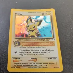 Pokemon TCG 2000 Neo Genesis Pichu 12/111 Holo WOTC LP - Image 1