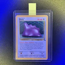 🔥 Ditto 3/62 🔥 Original Holo Rare Fossil Set Pokemon Card WOTC TCG 1999 - Image 1