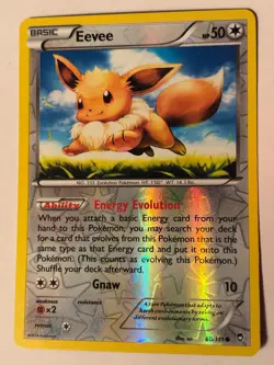 EEVEE 80/111 -*HOLO* Common Furious Fists Pokemon Card LP/NM - Image 1