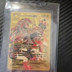 Pokemon Team Macmas Groudon EX Gold Foil Fan Art Card P1 - Image 1