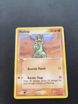 Machop 64/101 2004 EX-Hidden Legends Common Pokemon Card - Image 1