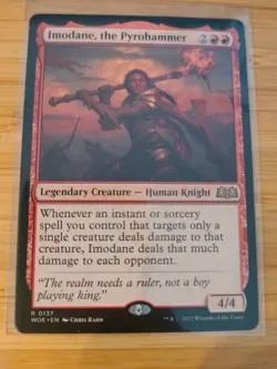 MTG Imodane, the Pyrohammer 0137 WIlds of Eldraine M/NM Free UK P&P - Image 1