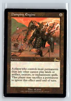 (3X) Damping Engine Urza's Legacy Rare - MTG Magic the Gathering Card - Image 1