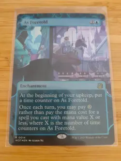 MTG As Foretold (FOIL) 0014 Wilds of Eldraine Enchanting Tales M/NM Free UK P&P - Image 1