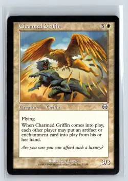 (3X) Charmed Griffin - Mercadian Masques - MTG Magic the Gathering Card - Image 3
