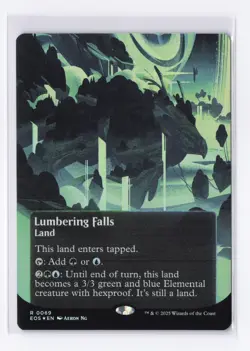 Lumbering Falls (Borderless Foil) 0069 (R) MTG Edge of Eternities Stellar Sights - Image 1
