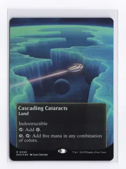 Cascading Cataracts (Borderless Foil) 50 MTG Edge of Eternities Stellar Sights * - Image 1