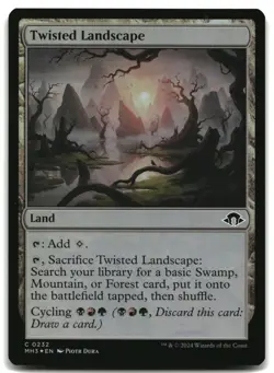 MTG Twisted Landscape Foil C Modern Horizons 3 232 LP - Image 1