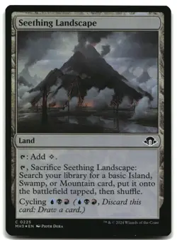 MTG Seething Landscape Foil C Modern Horizons 3 225 LP - Image 1