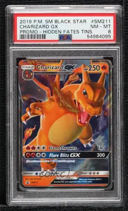 Charizard GX Pokemon Sun & Moon Black Star Promo PSA 8 - Image 1