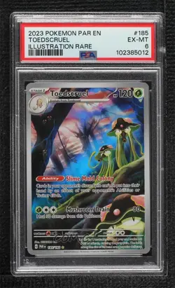 Toedscruel Illustration Rare Pokemon Scarlet & Violet Paradox Rift (PAREN) PSA 6 - Image 1