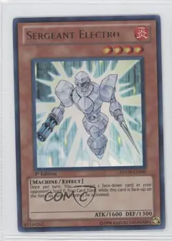 Sergeant Electro 1st Ed. YuGiOh Photon Shockwave #PHSW-EN090 - Image 1