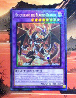 YuGiOh! Masquerade the Blazing Dragon RA02-EN022 1st Edition NM/VNM PCR - Image 1