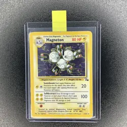 🔥 Magneton 11/62 🔥 Original Holo Rare Fossil Set Pokemon Card WOTC 1999 - Image 2