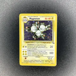 🔥 Magneton 11/62 🔥 Original Holo Rare Fossil Set Pokemon Card WOTC 1999 - Image 3