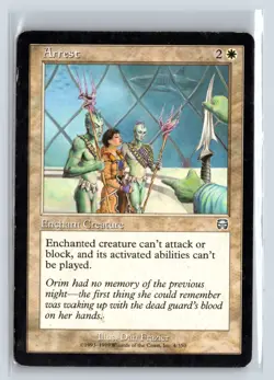 (4X) Arrest - Mercadian Masques - MTG Magic the Gathering Card - Image 5