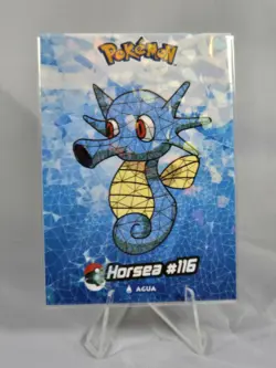 Horsea #116 - Cracked Ice Holo - Crystal Collection 2024 - Pokemon Card - Image 1