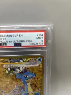 Pokemon Card - Lapras EX 164 Scarlet & Violet Black Star Promo Full Art NM - Image 3