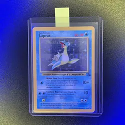 🔥 Lapras 10/62 🔥 Original Holo Rare Fossil Set Pokemon Card WOTC TCG 1999 - Image 1