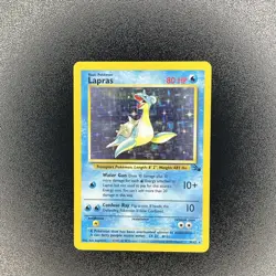🔥 Lapras 10/62 🔥 Original Holo Rare Fossil Set Pokemon Card WOTC TCG 1999 - Image 3