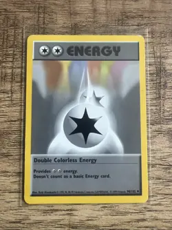 Pokemon Double Colorless Energy Base Set, Shadowless, Regular Card 096/102 - Image 1