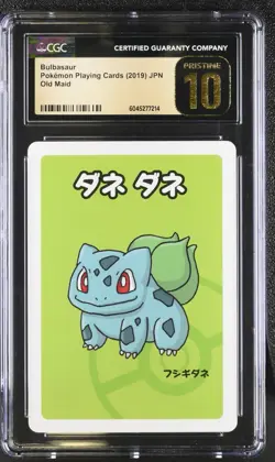 CGC 10 Pristine! Bulbasaur Old Maid 2019 Japanese Pokemon Card - Image 1