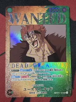 OP03-SP-OP01-051 Eustass Kid Wanted Special Rare SP One Piece CARD JAPAN/JAPON - Image 1